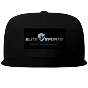 Black cap with Elite Sports logo and tagline.